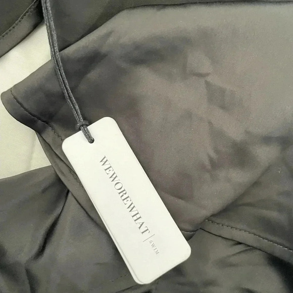 WeWoreWhat satin ruffle crop top - Picture 8 of 13